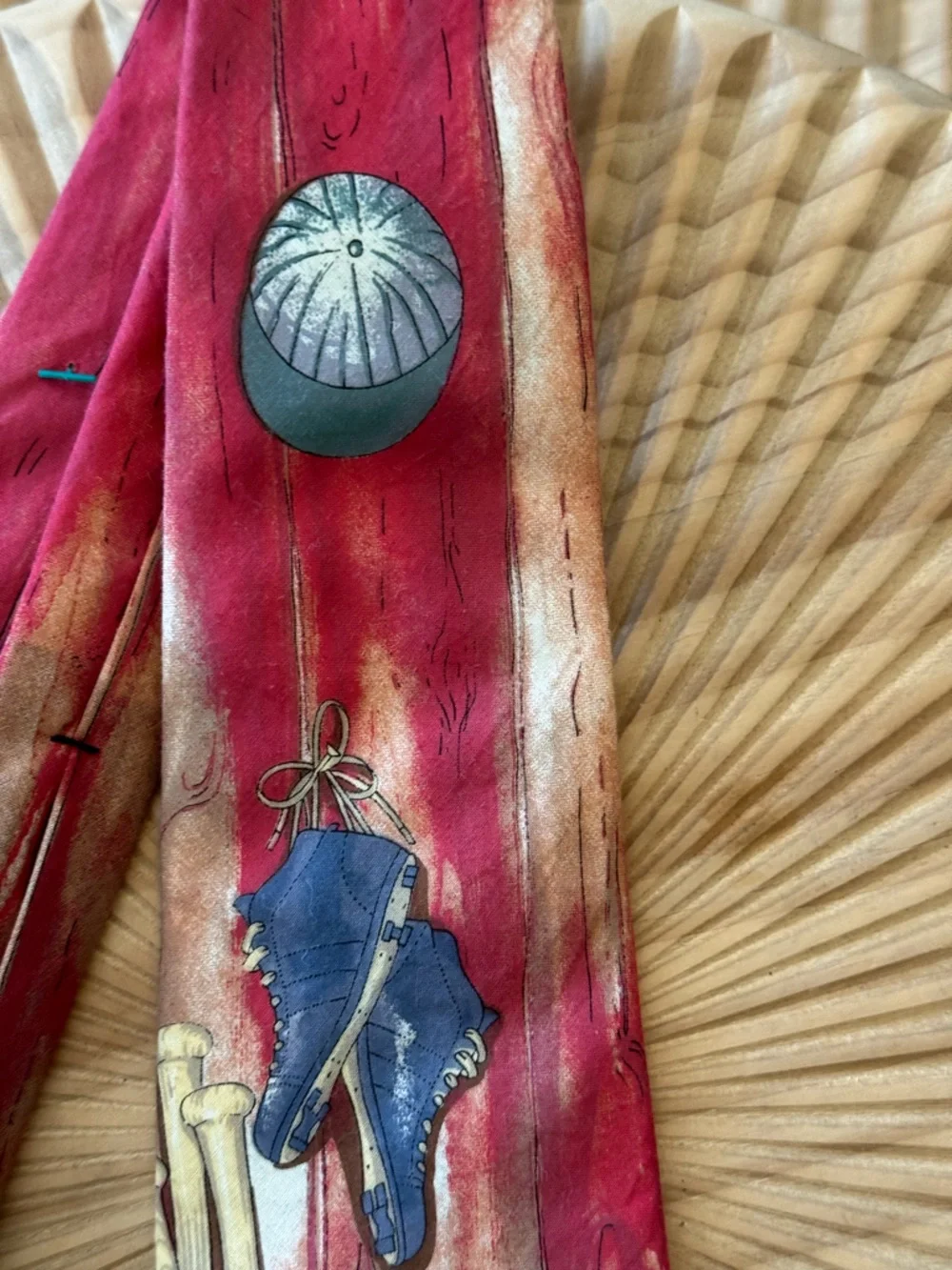 Vintage Land’s End Baseball Tie Classic Made in the USA